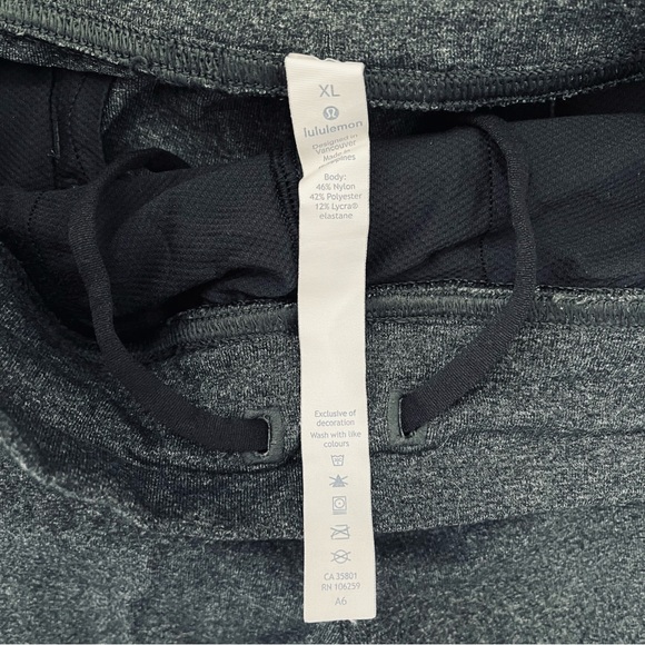 Men’s Lululemon Discipline Pants Dark Gray Heathered Black Size Extra Large - Picture 8 of 13